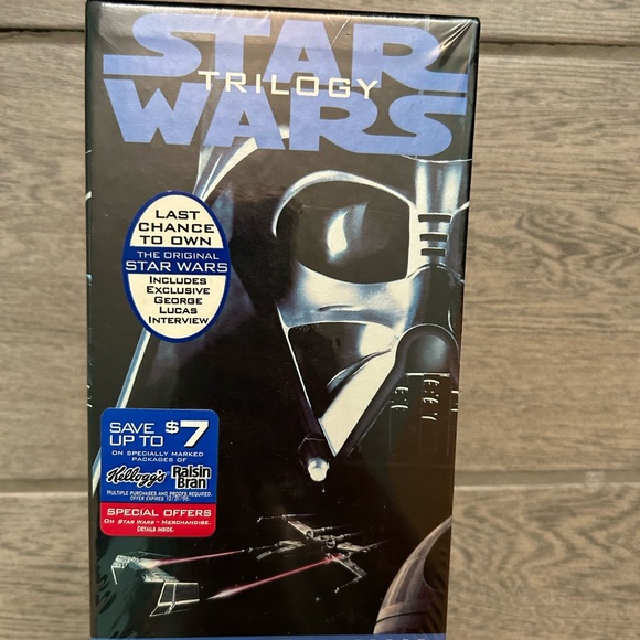 NWT Star Wars Trilogy VHS set NEW 3-Tape SEALED UNOPENED Original boxed set jedi - Picture 3 of 10